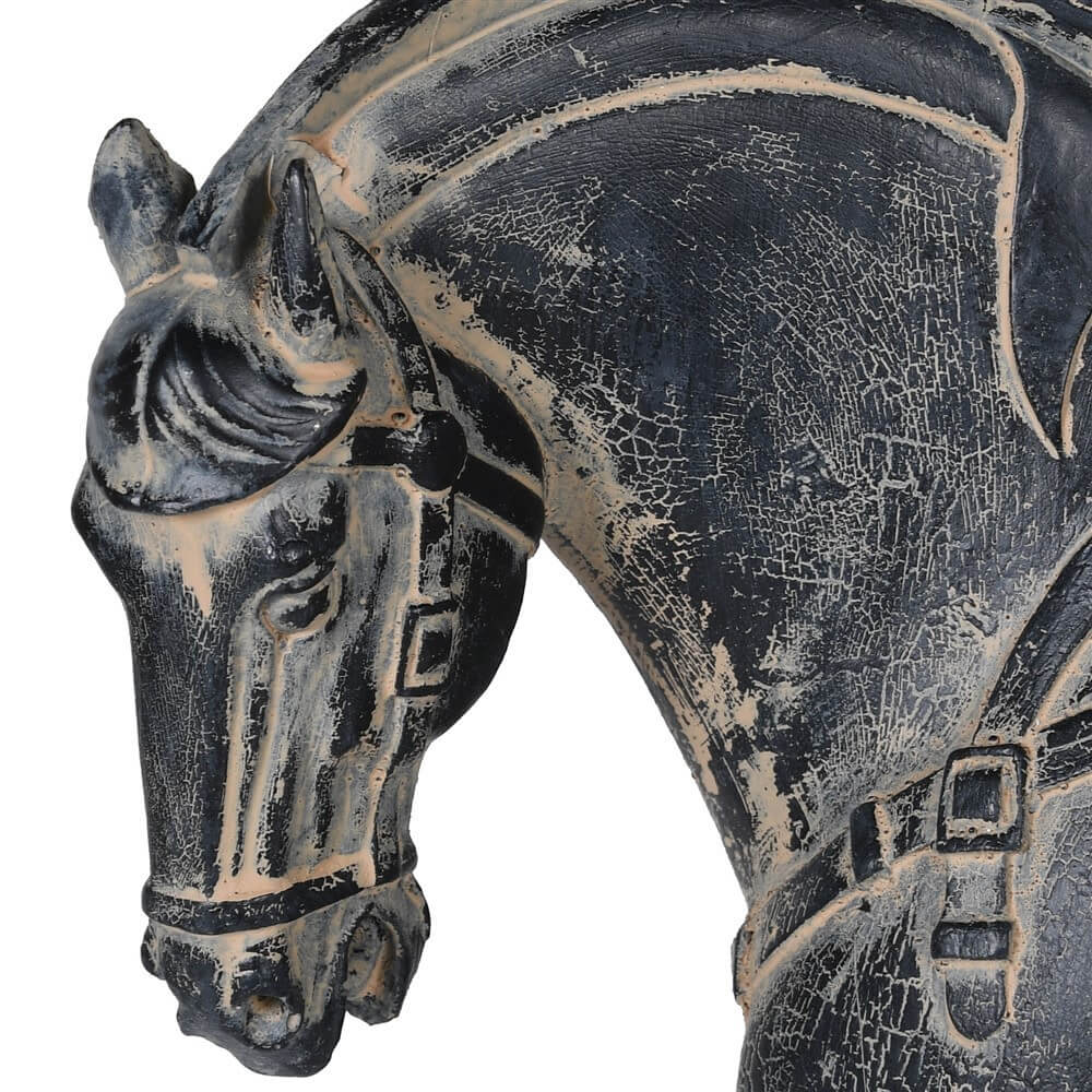 Horse Ornament Distressed Finish