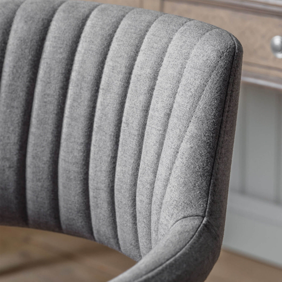 Fitzrovia Upholstered Office Chair in Light Grey