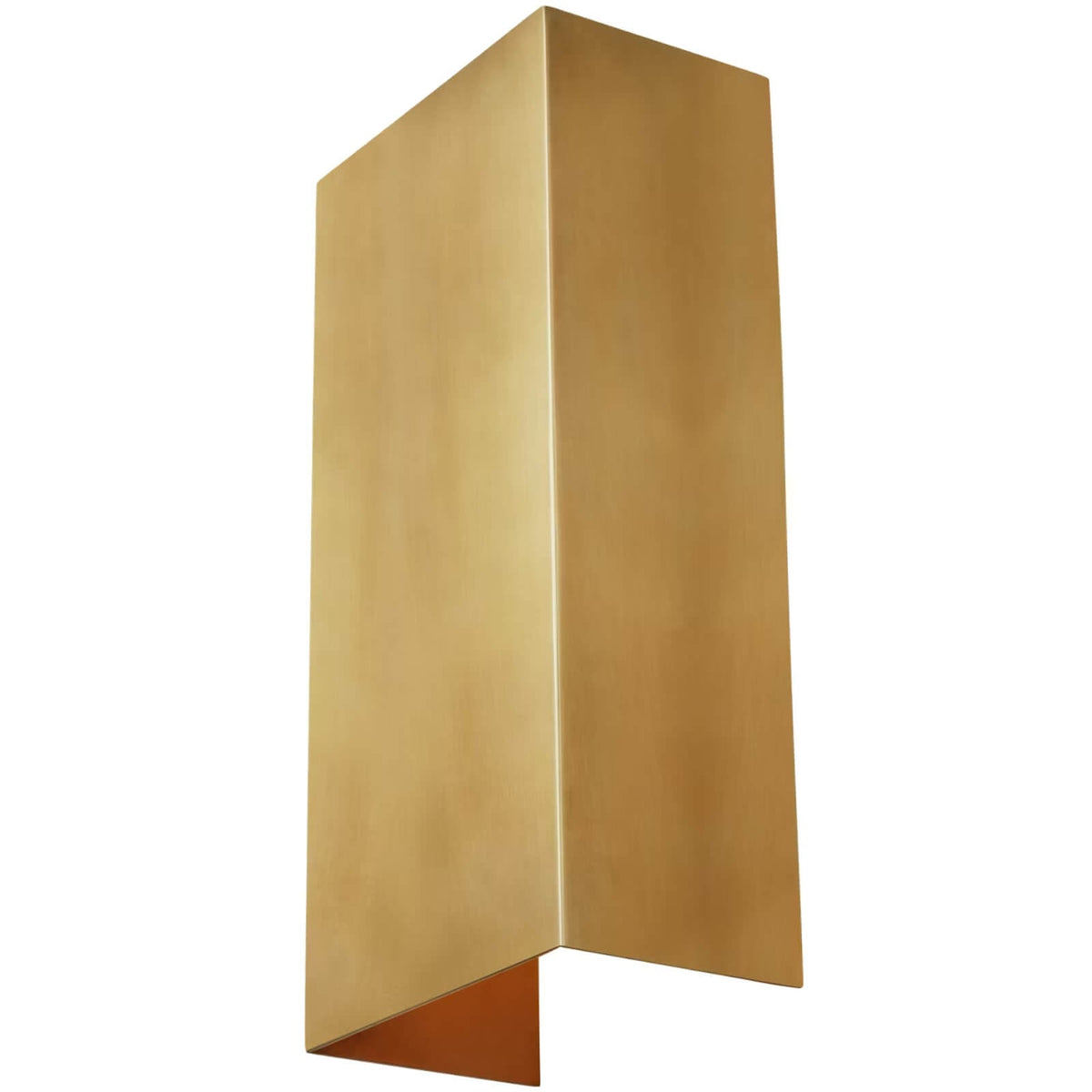 Brompton Medium Wall Sconce in Natural Brass
