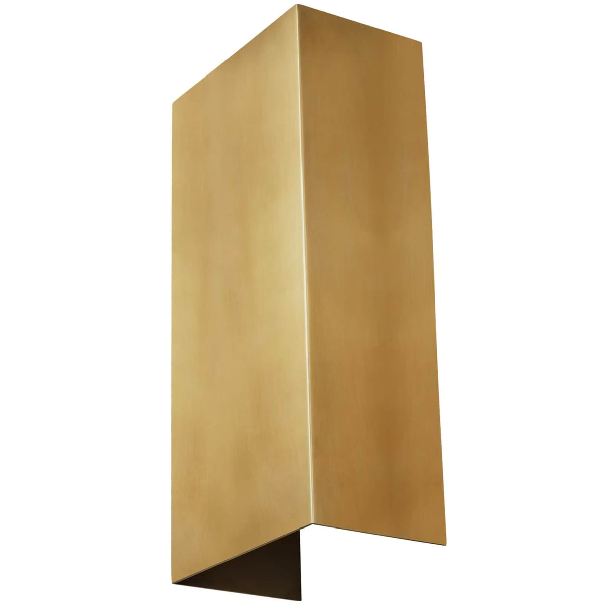Brompton Medium Wall Sconce in Natural Brass