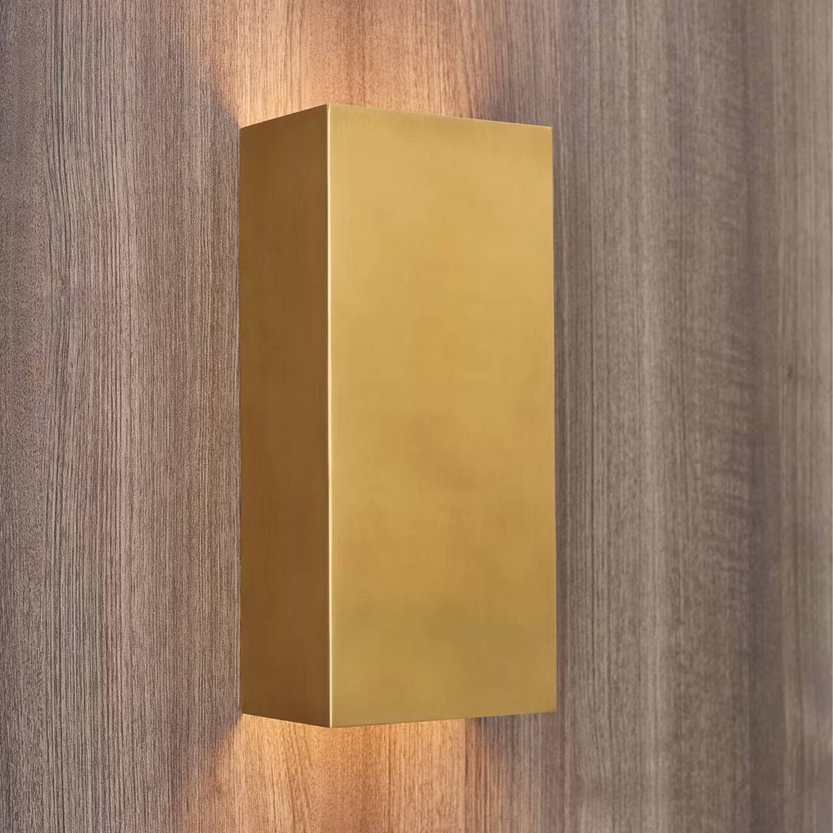 Brompton Medium Wall Sconce in Natural Brass