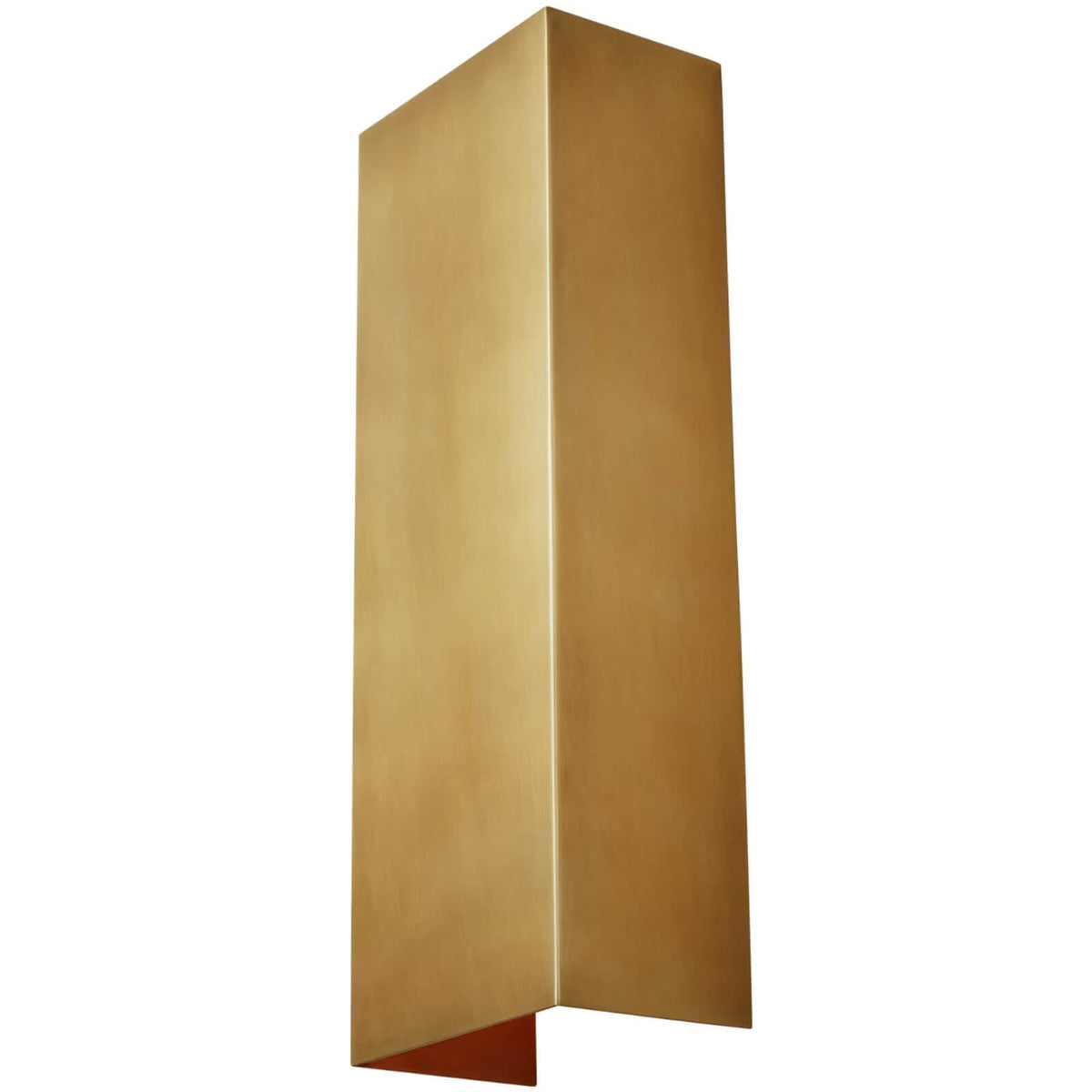 Brompton Large Wall Sconce in Natural Brass
