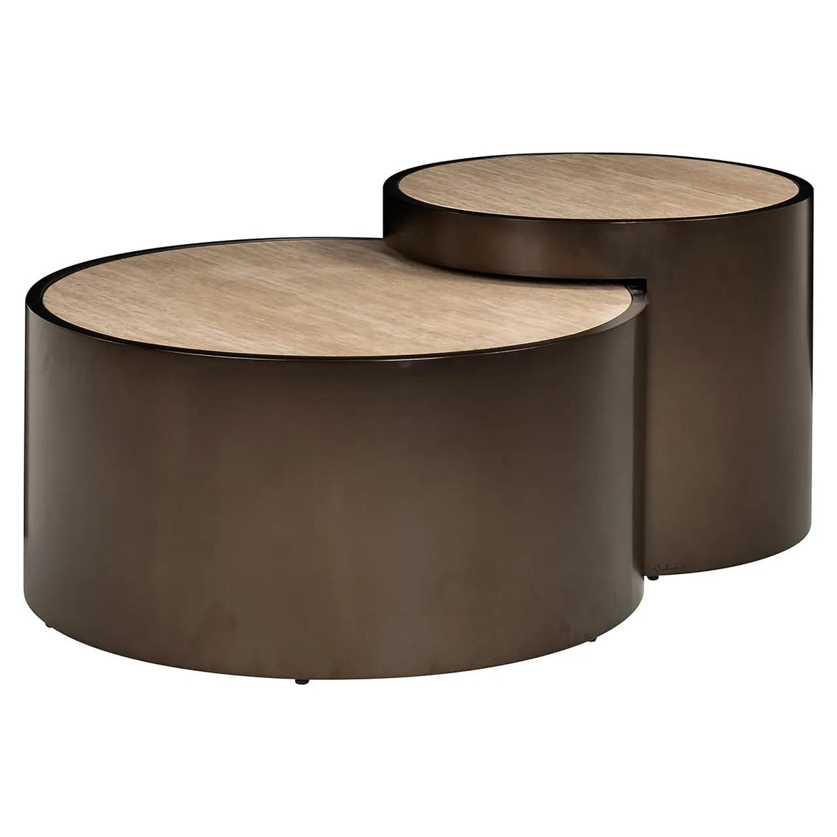 Coffee table Ronson set of 2 (Beige)