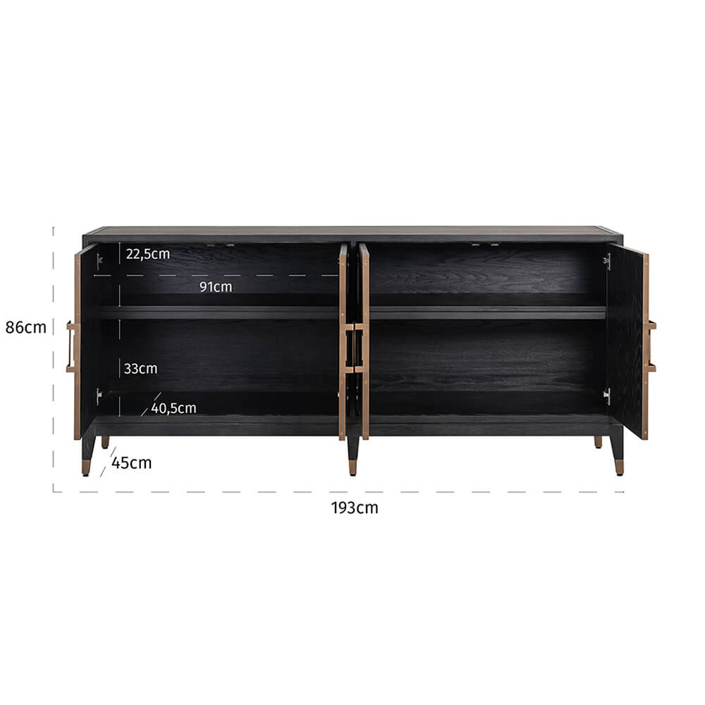 Bloomville 4 Door Sideboard