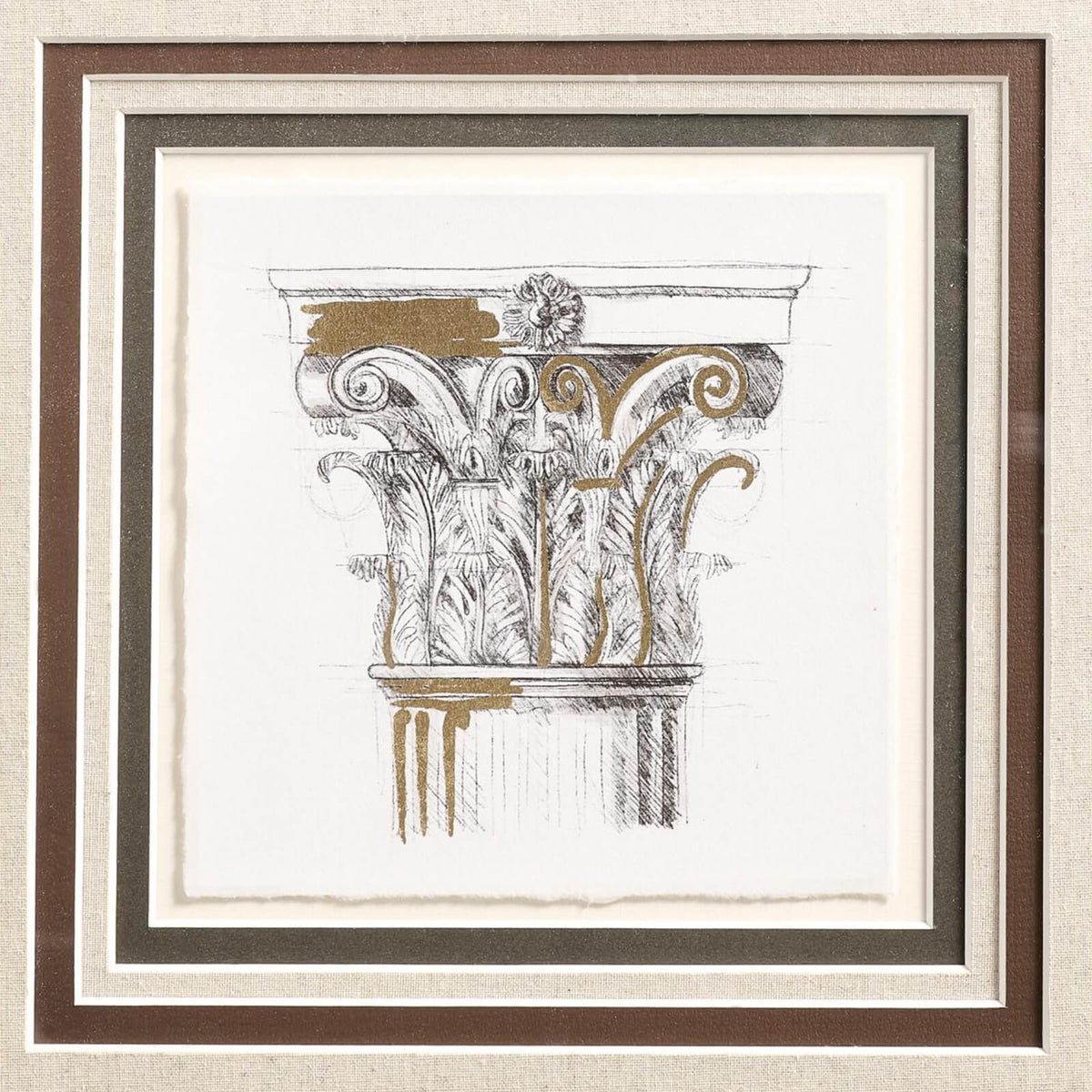 Corinthian Light Framed Prints - Set of 4