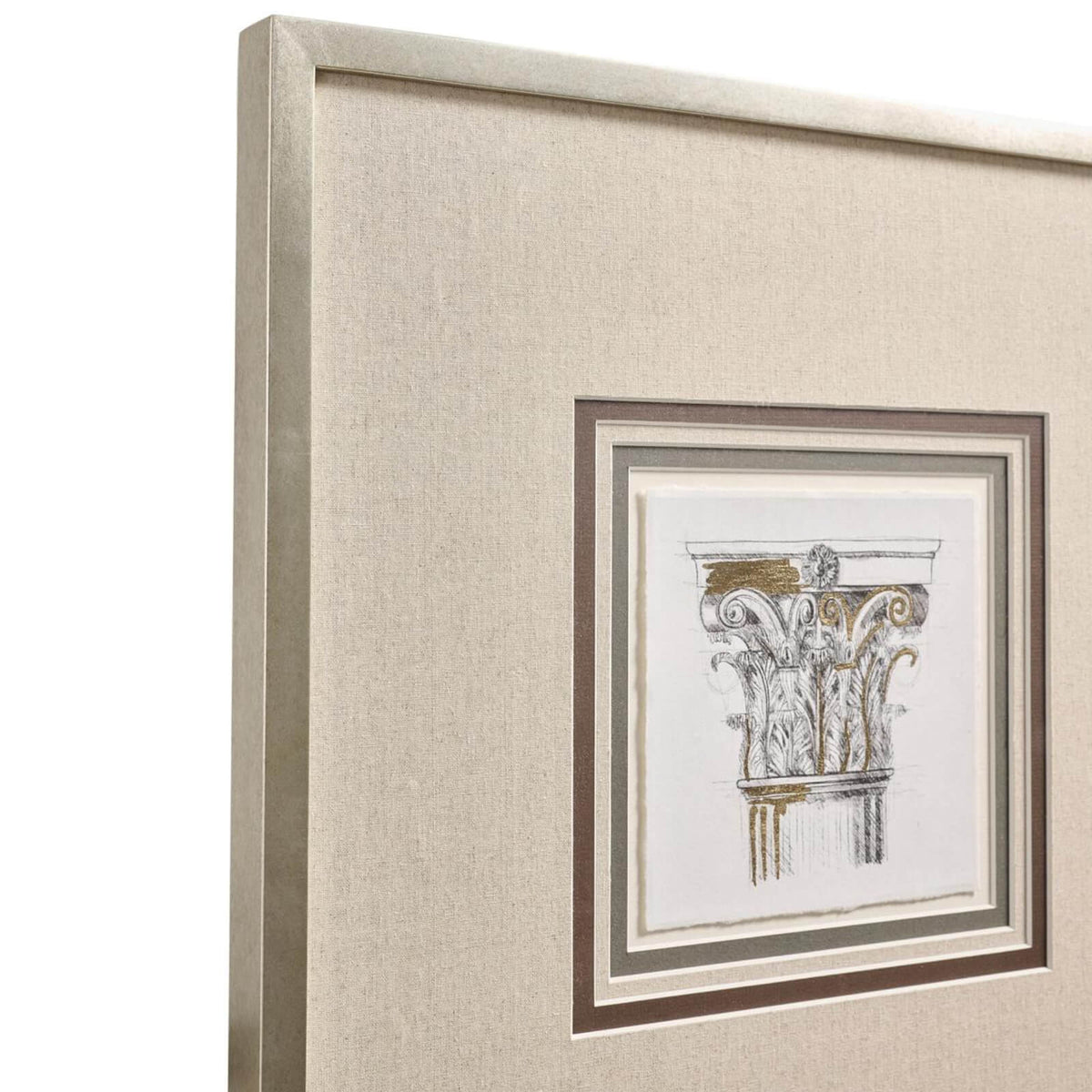 Corinthian Light Framed Prints - Set of 4