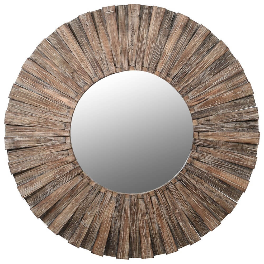 Croft Rustic Wood Wall Mirror