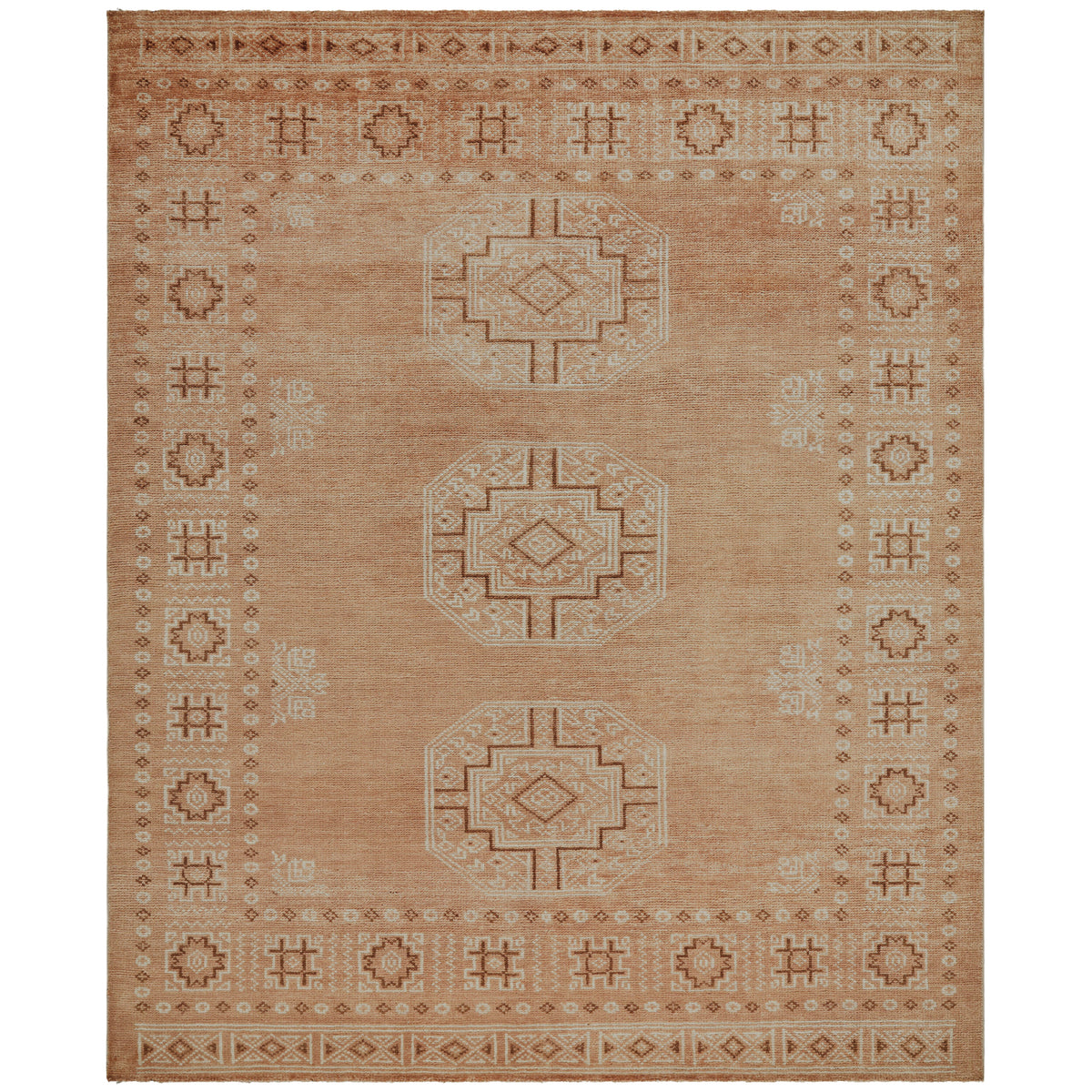 Riviera Hand Knotted Rug in Sienna - 274 x 183 cm