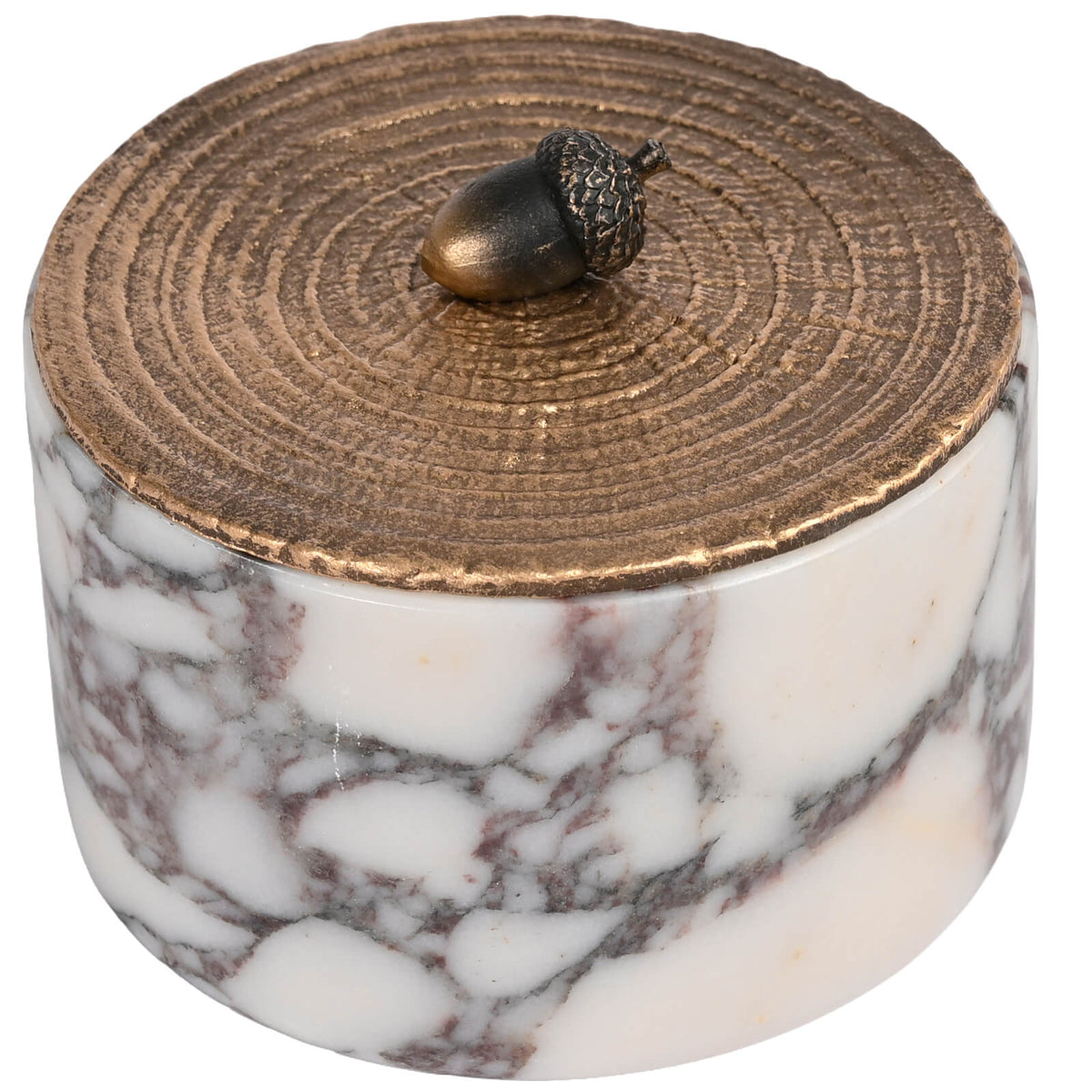 Round Bulgari Marble Canister