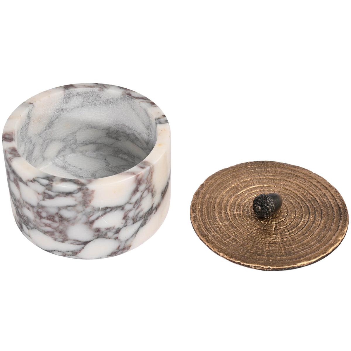 Round Bulgari Marble Canister