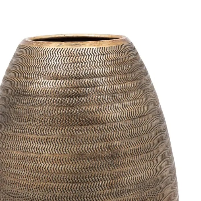 Artistic Aluminium Tall Vase Arrow Antique Brass