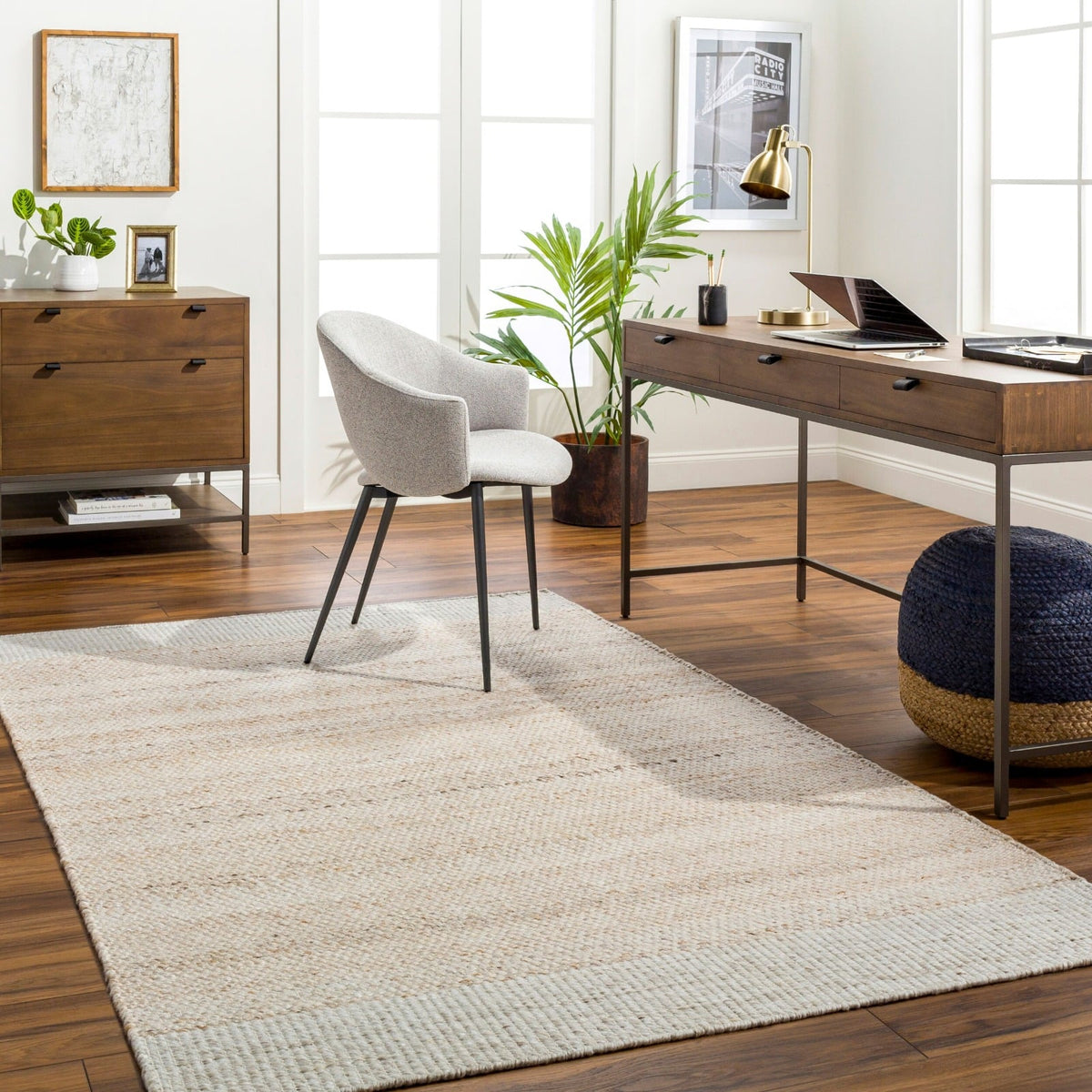Abby Hand Woven Rug in Neutral - 229 x 152 cm