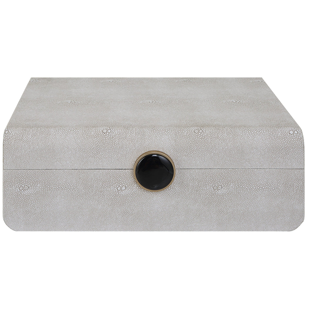 Lalique White Shagreen Box