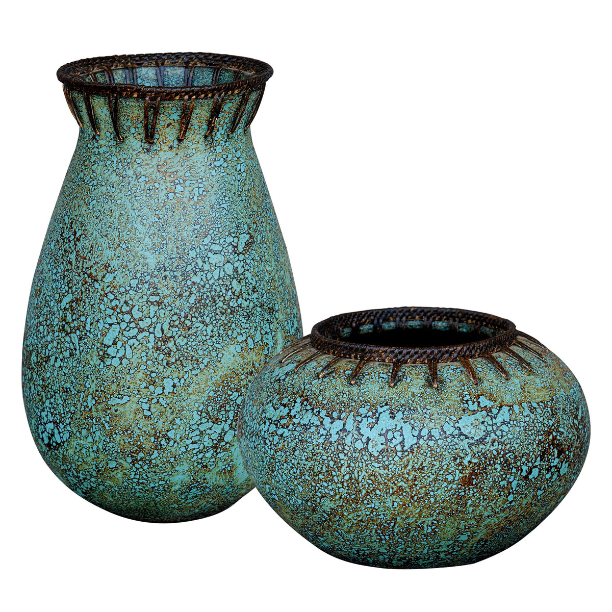 Bisbee Turquoise Vases