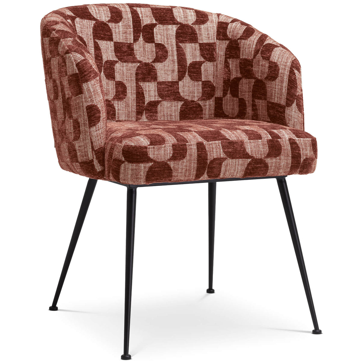 Aiden Dining Chair in Carmin Burgundy