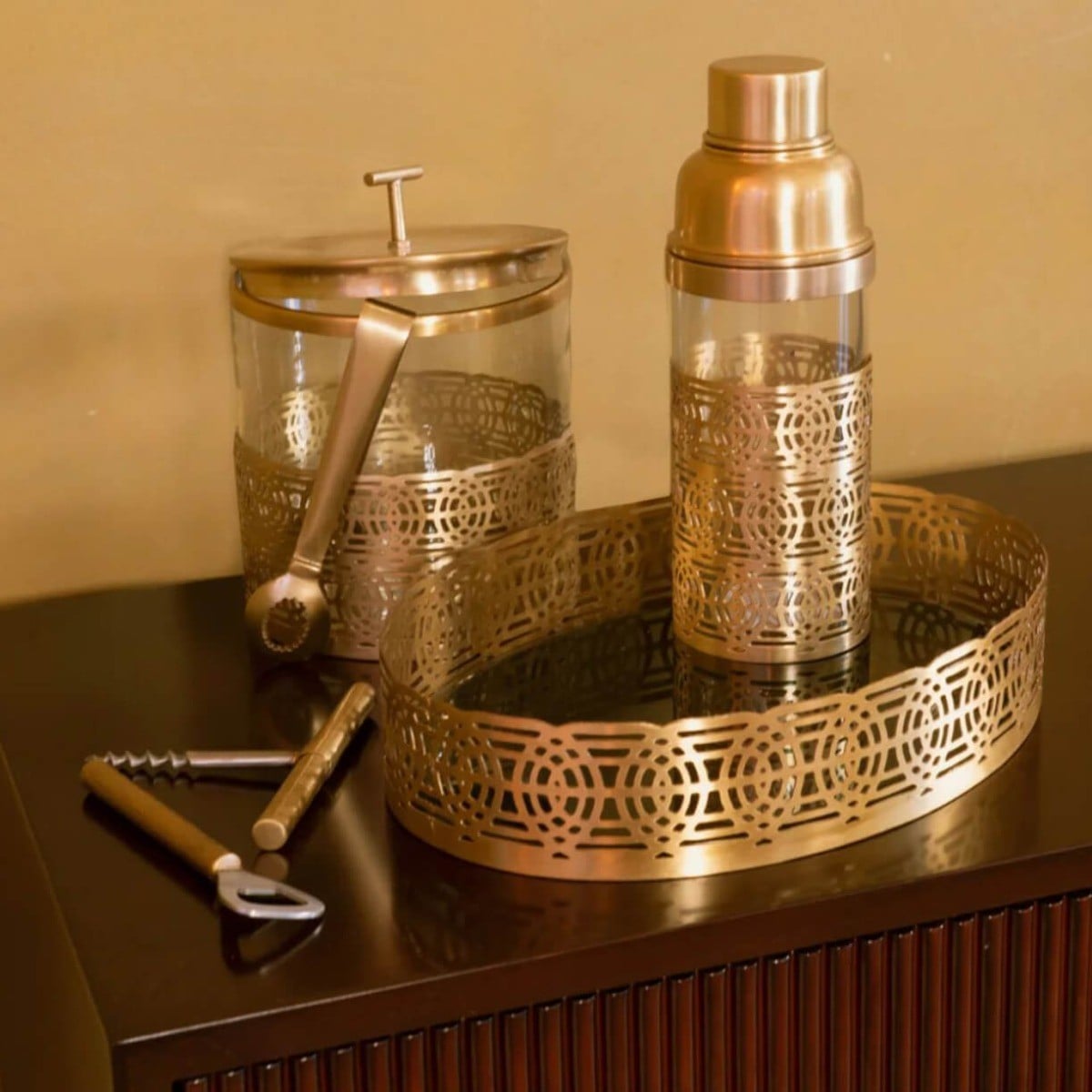 Art Deco Ice Bucket with Lid