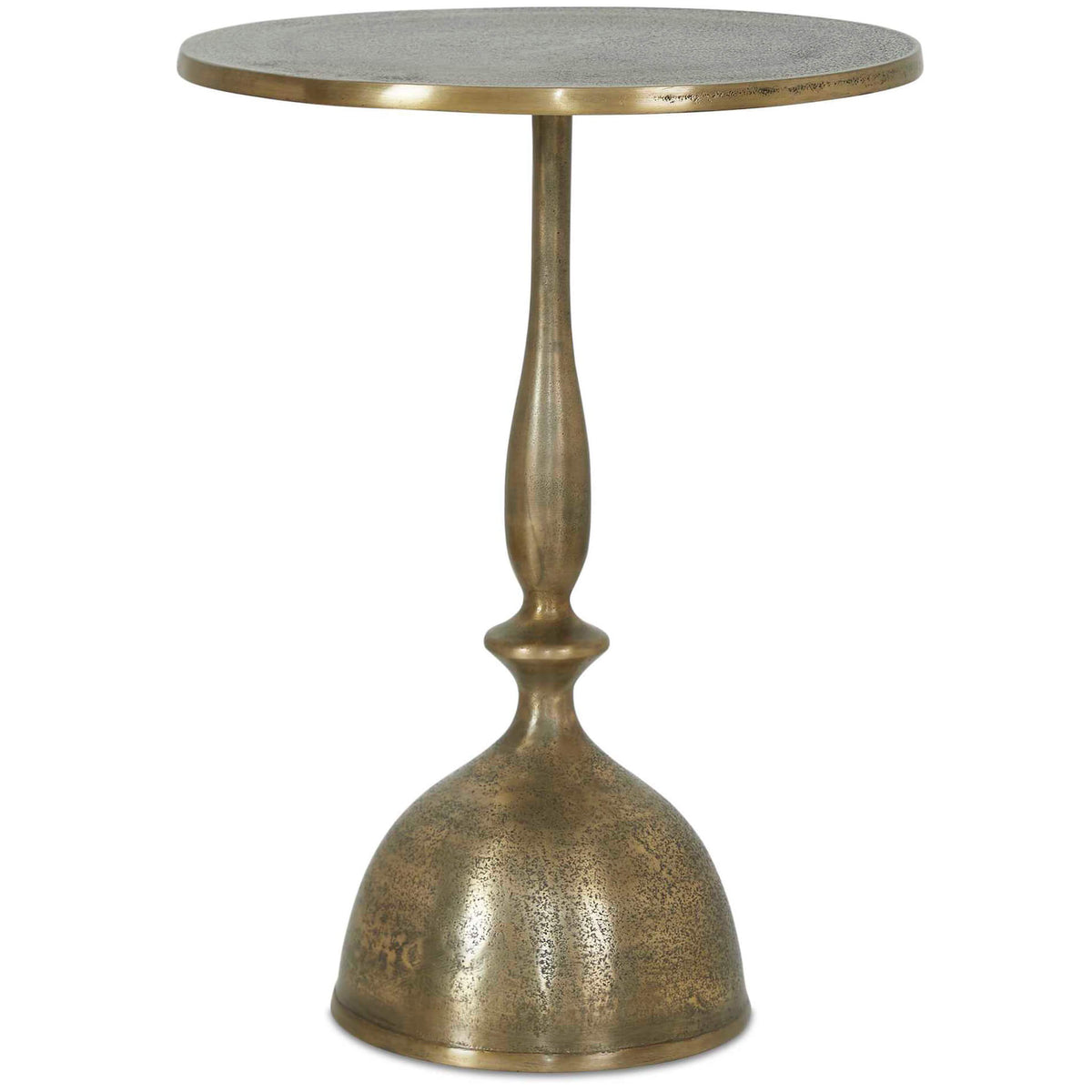 Ambrose Side Table in Antique Brass