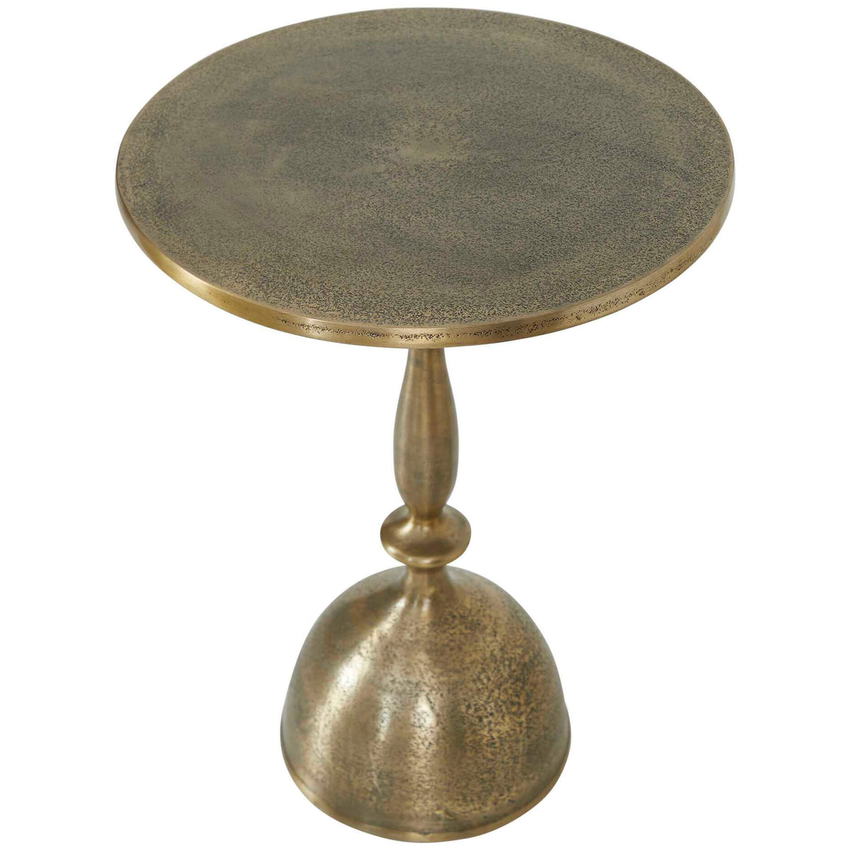 Ambrose Side Table in Antique Brass