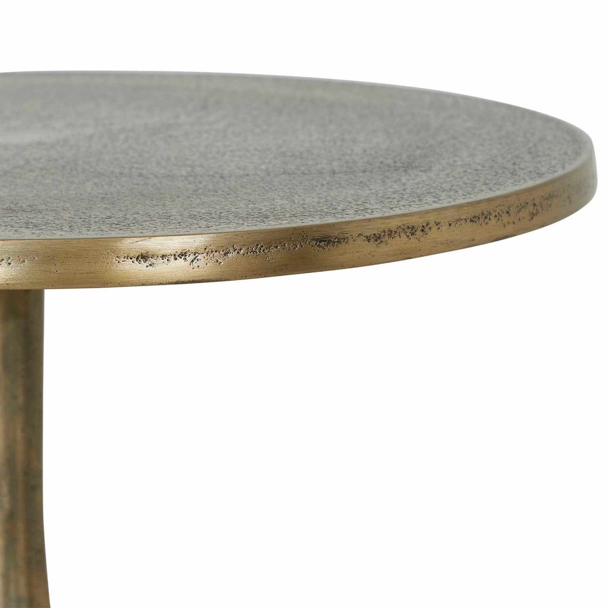 Ambrose Side Table in Antique Brass