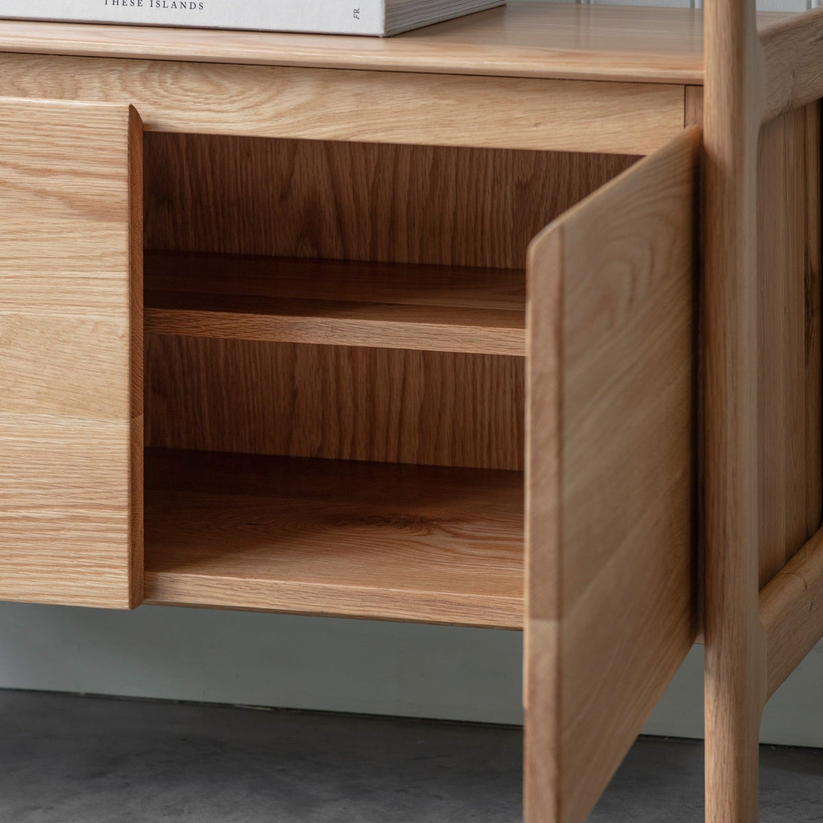 Andover Oak Open Shelving Unit