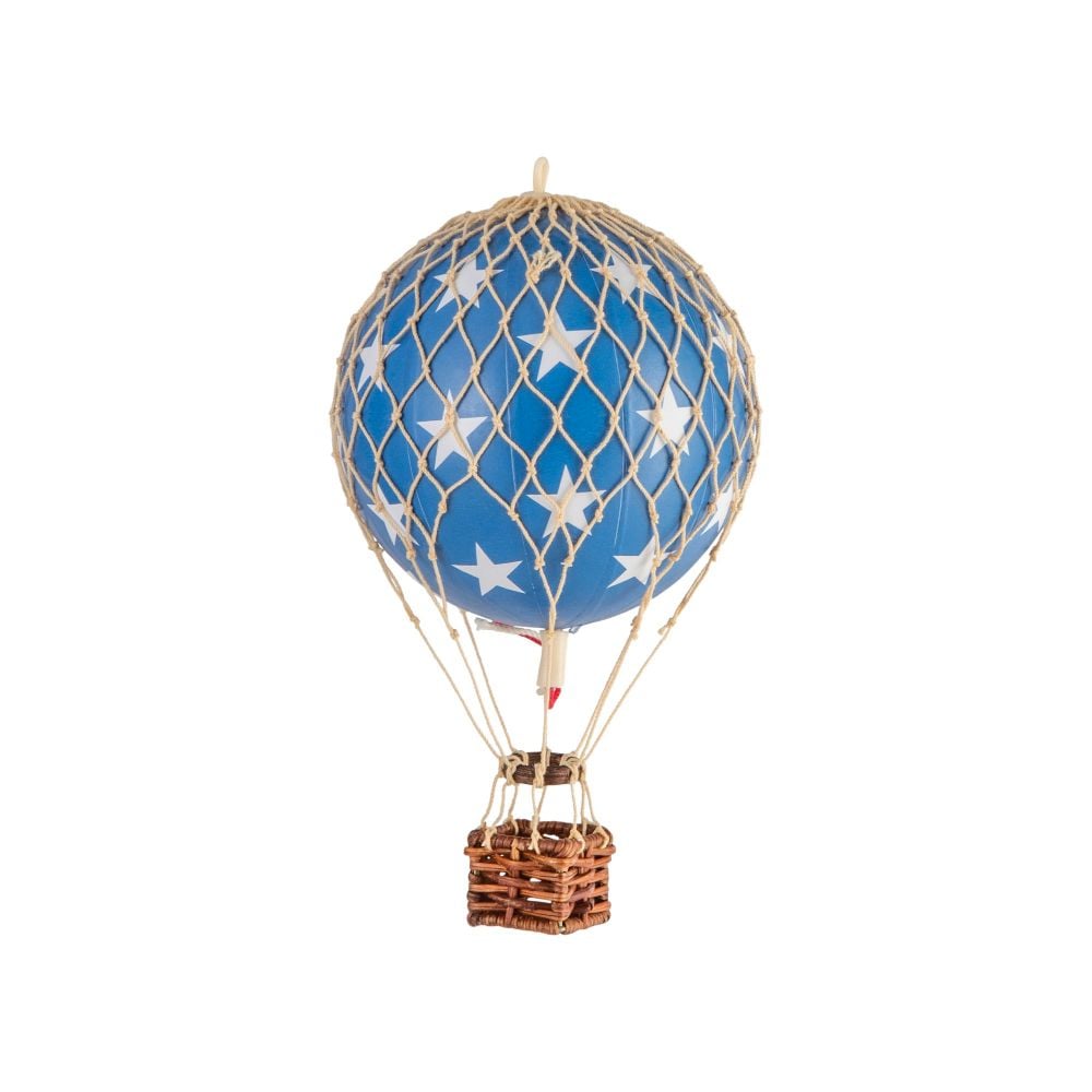 Floating The Skies Small Hot Air Balloon Blue Stars