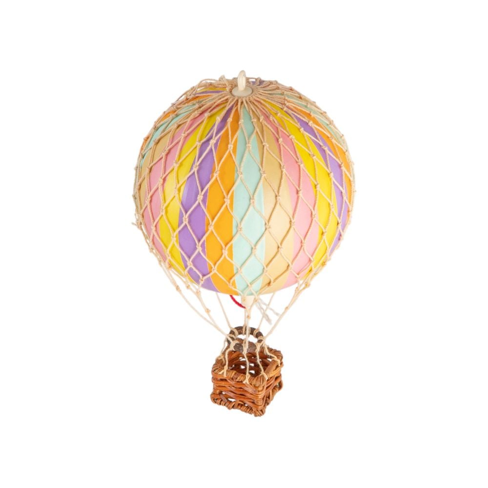 Floating The Skies Small Hot Air Balloon Rainbow Pastel