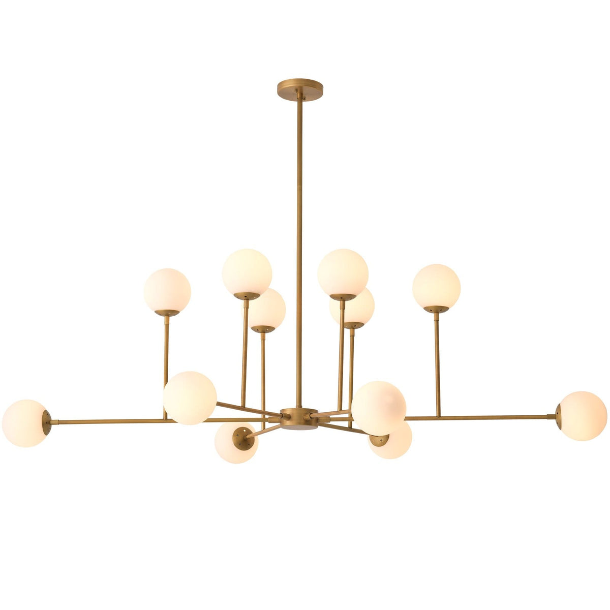 Aram Chandelier in Antique Brass