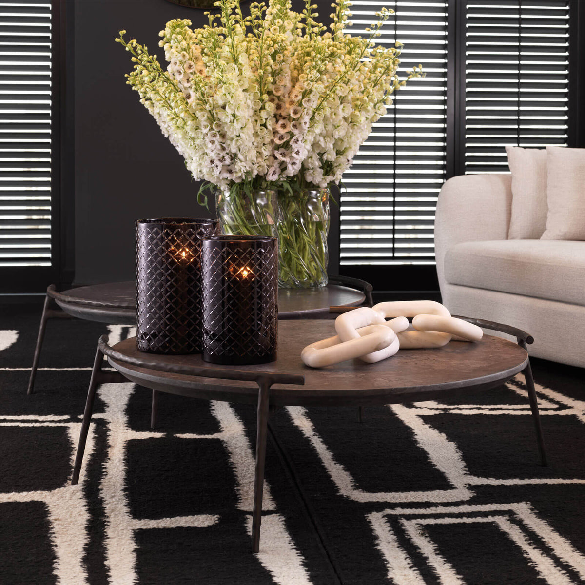 Arca Coffee Table in Grey Marble