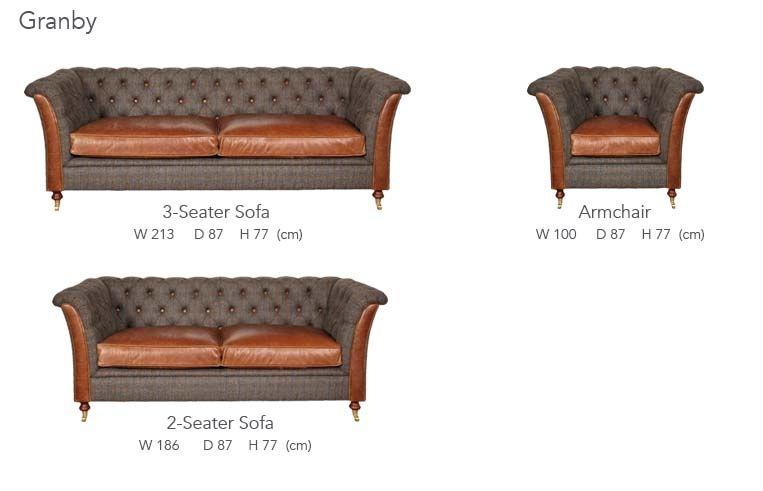 Granby Harris Tweed Armchair Made To Order