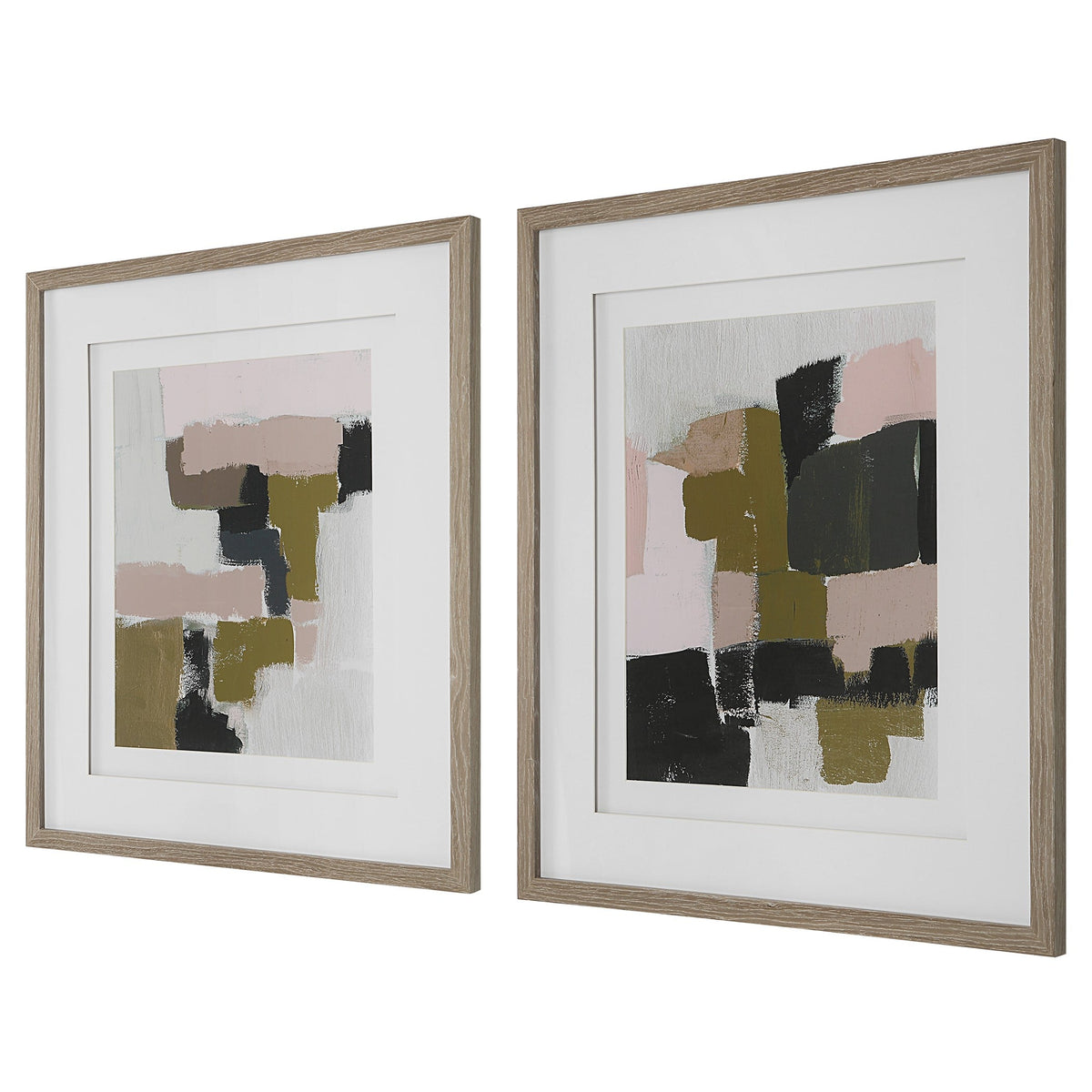 Color Block Framed Prints, Set/2
