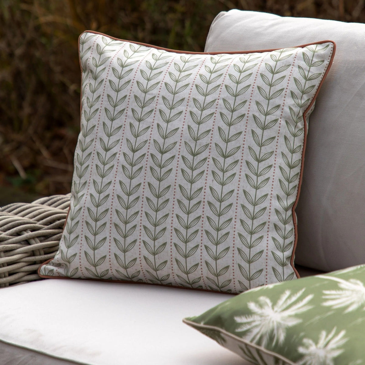 Aurelian Indoor/Outdoor Cushion in Olive