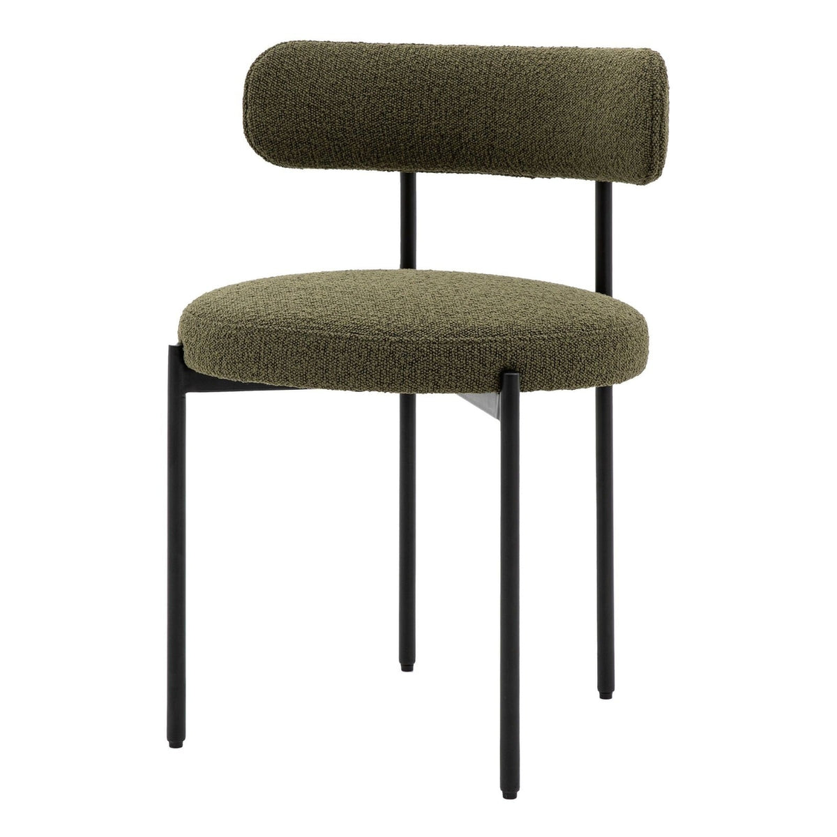 Avey Dining Chair in Green - Set of 2