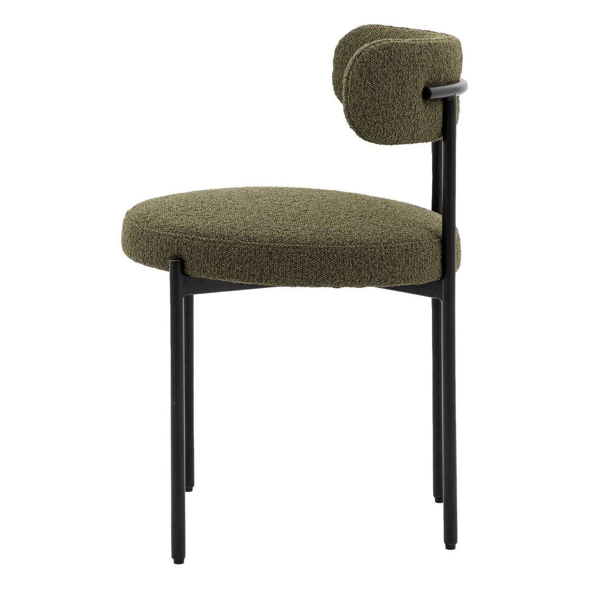 Avey Dining Chair in Green - Set of 2