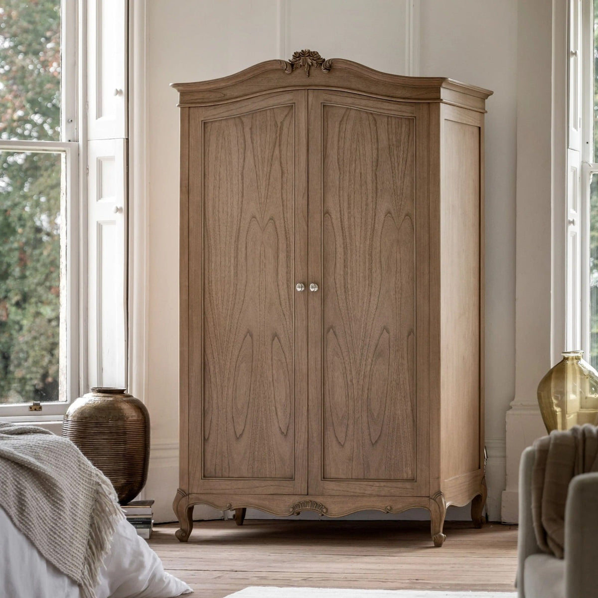 Bamako 2 Door Wardrobe in Weathered Wood