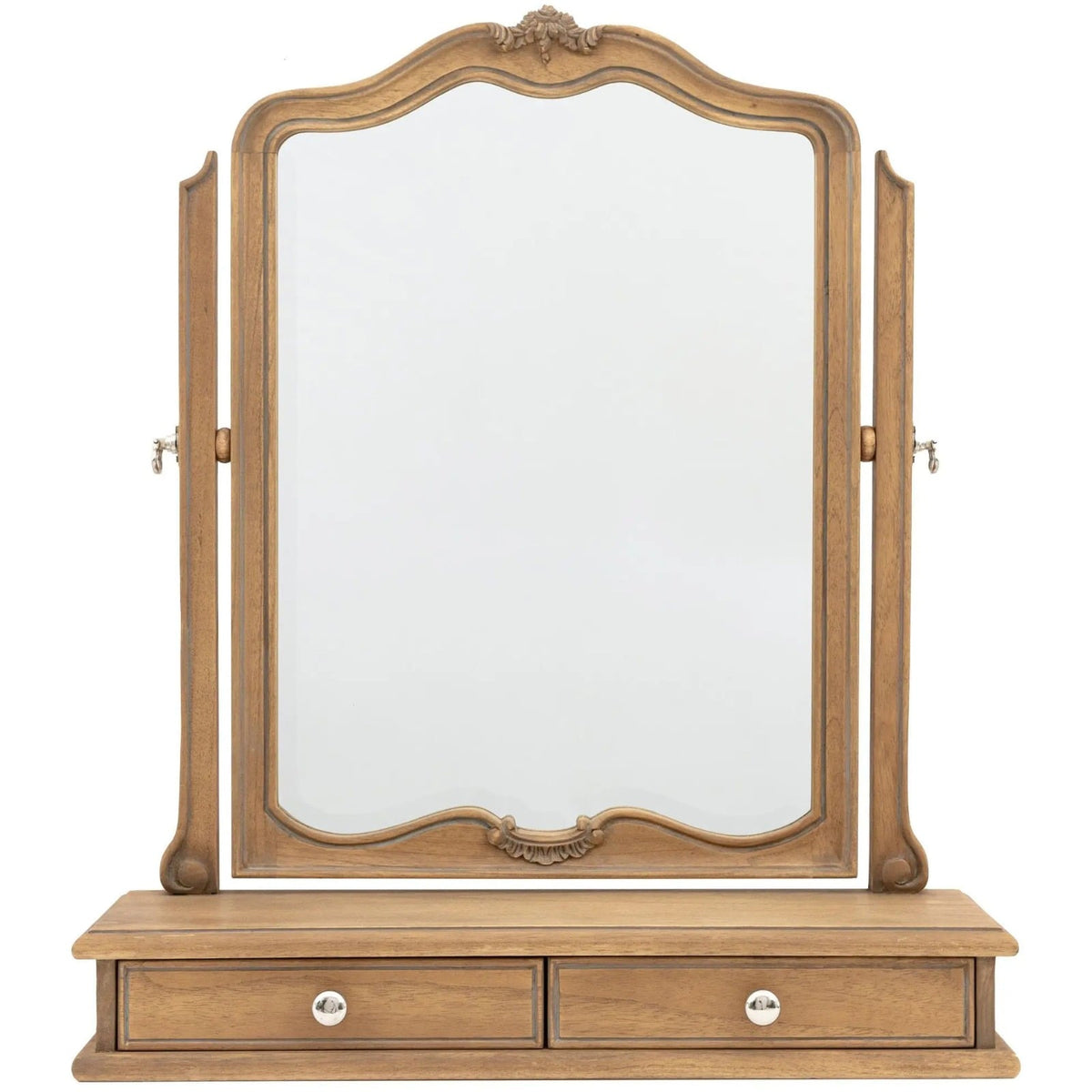 Bamako Dressing Table Mirror in Weathered Wood