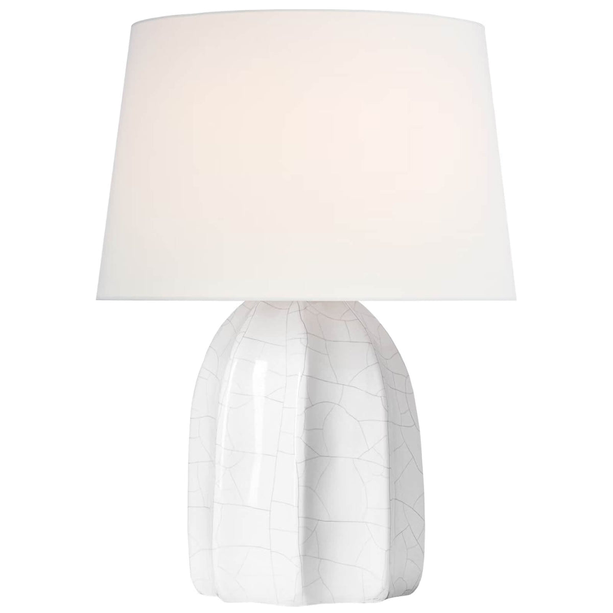 Melanie 12" Cordless Accent Lamp in Crackled Ivory