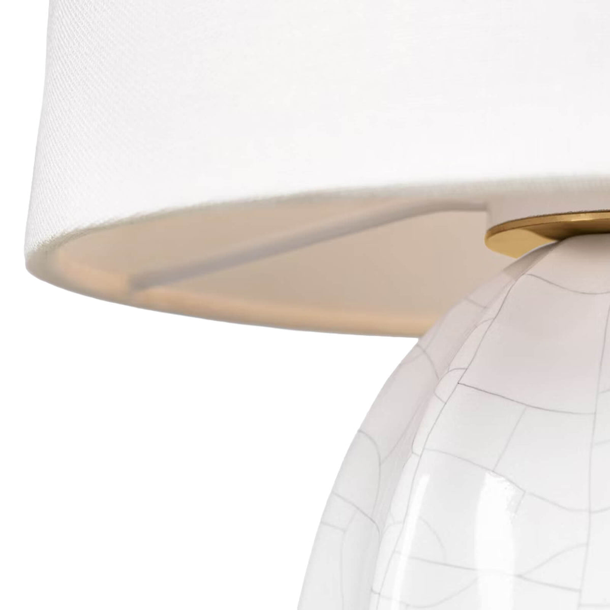 Melanie 12" Cordless Accent Lamp in Crackled Ivory