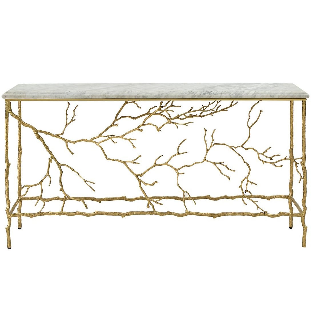 Golden Chestnut Console Table