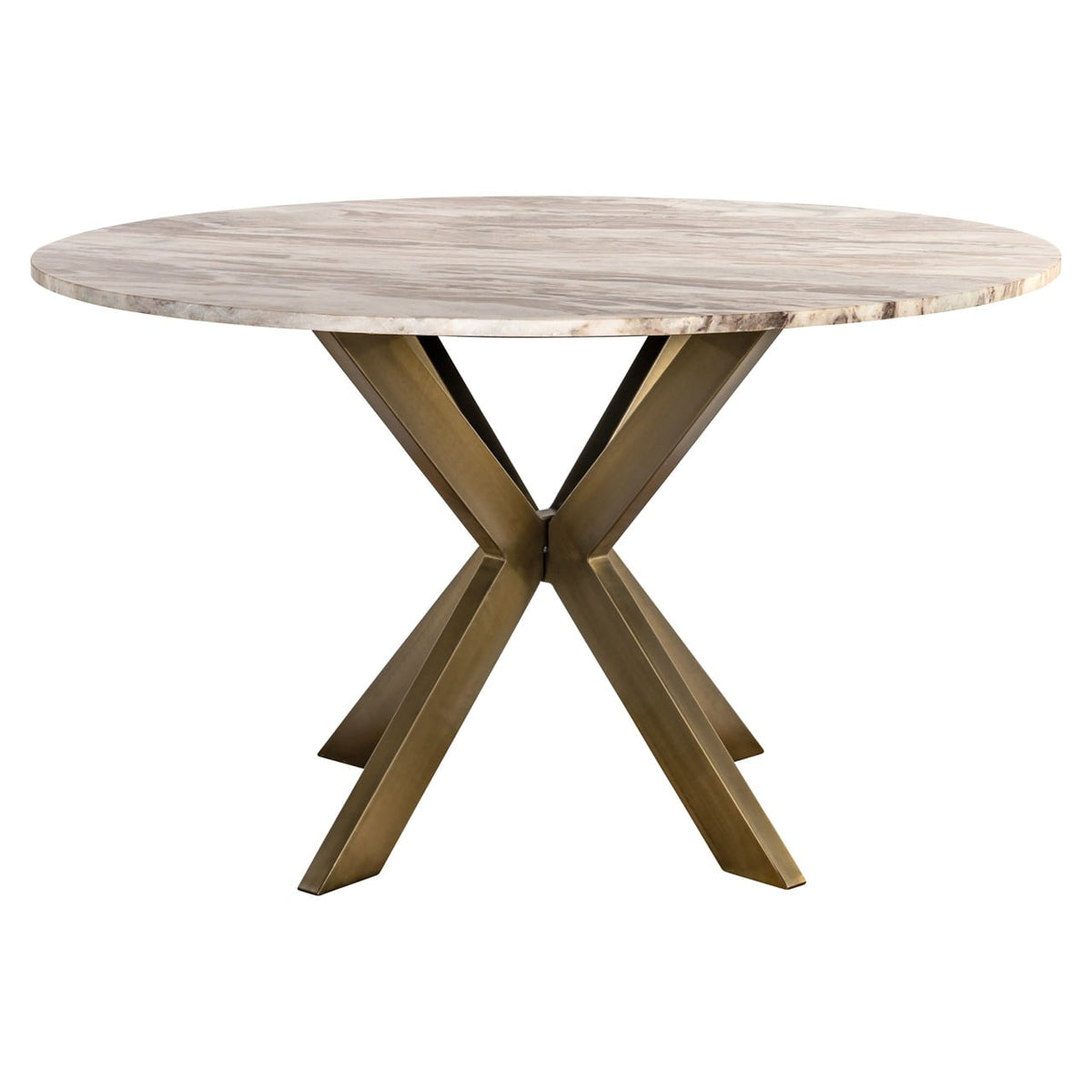 Bottega Round Dining Table in Blush Beige - 140cm