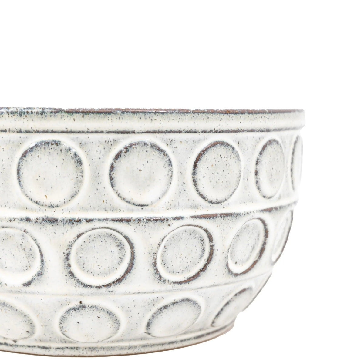 Kusama White Dotted Ceramic Bowl