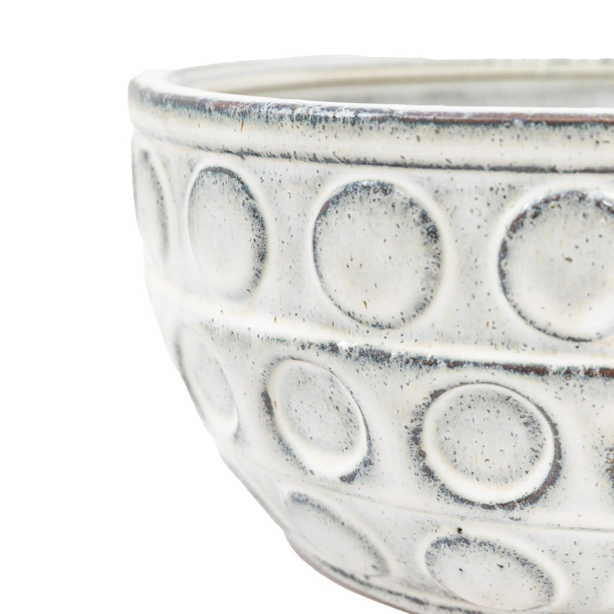 Kusama White Dotted Ceramic Bowl