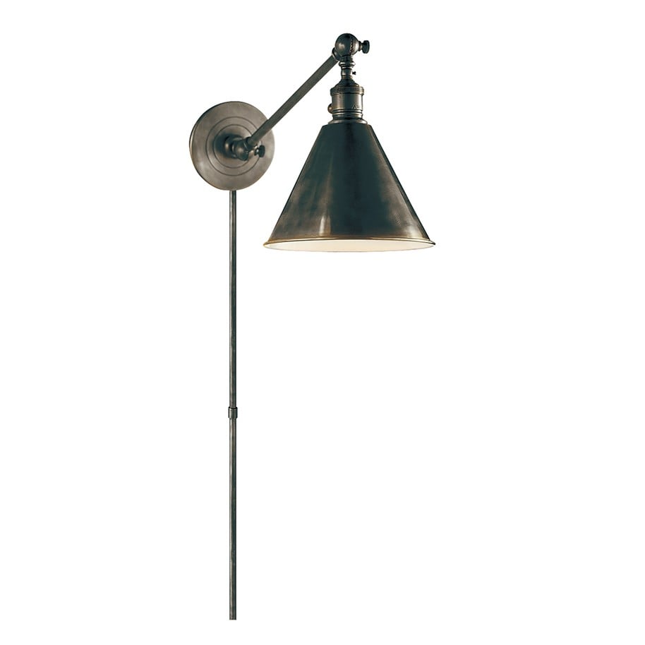 Boston Functional Single Arm Library Light | Bronze