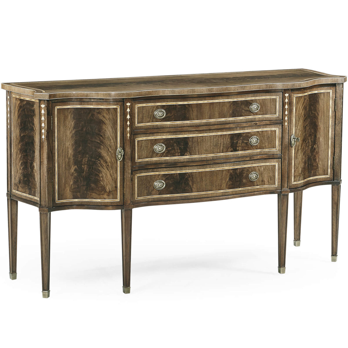 Buckingham Bleached Mahogany Breakfront Sideboard