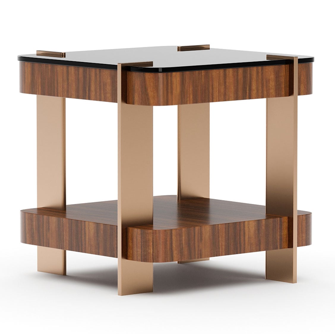 Altura Side Table with Glass Top
