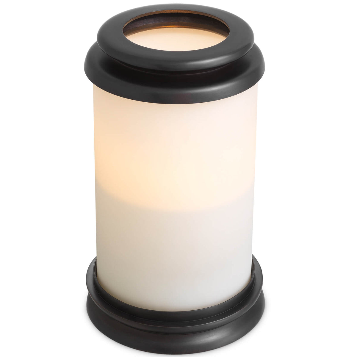 Carrington Small Hurricane in Bronze and White Glass