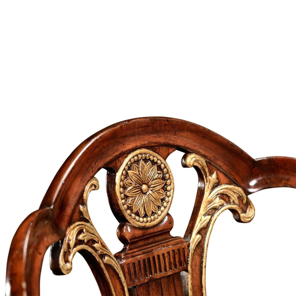 Buckingham Gilded Lyre Back Arm Chair in Antwerp