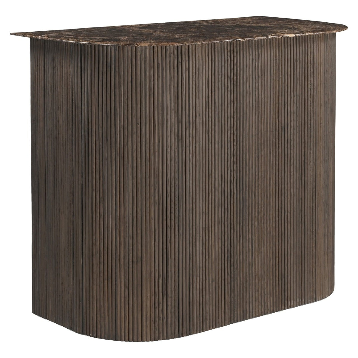 Castello Bar Cabinet in Smoked Charcoal