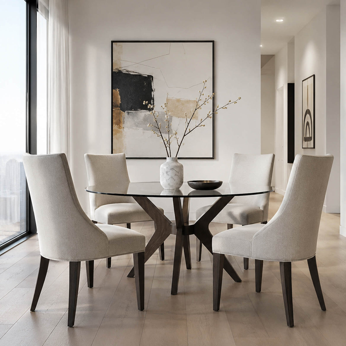 Ezra Dining Chair in Kendal Linen