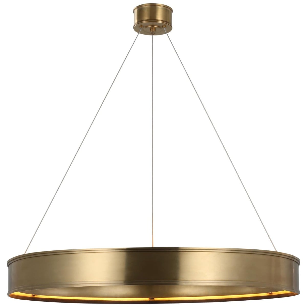 Connery 40" Ring Chandelier in Antique-Burnished Brass