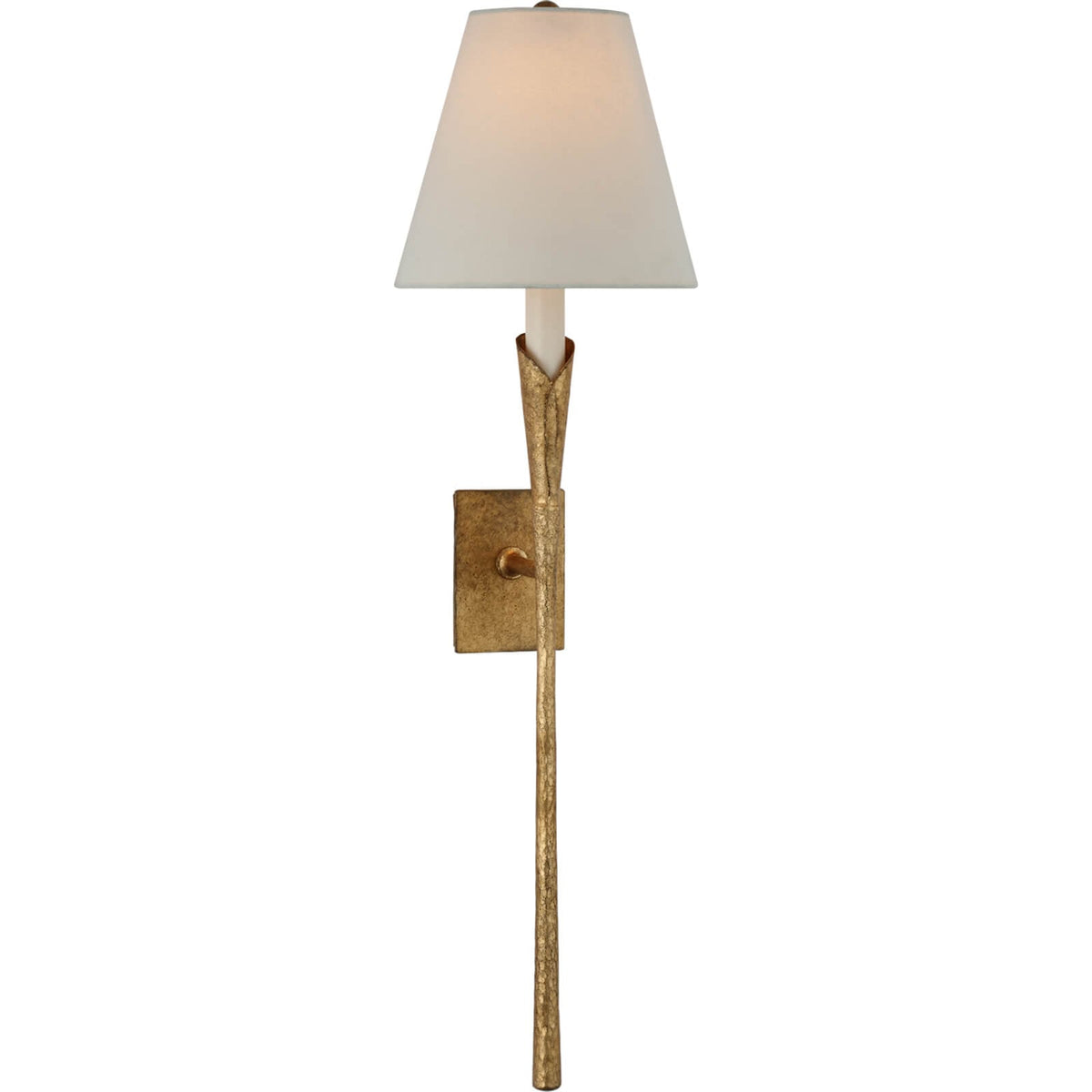 Aiden Large Tail Sconce in Gilded Iron